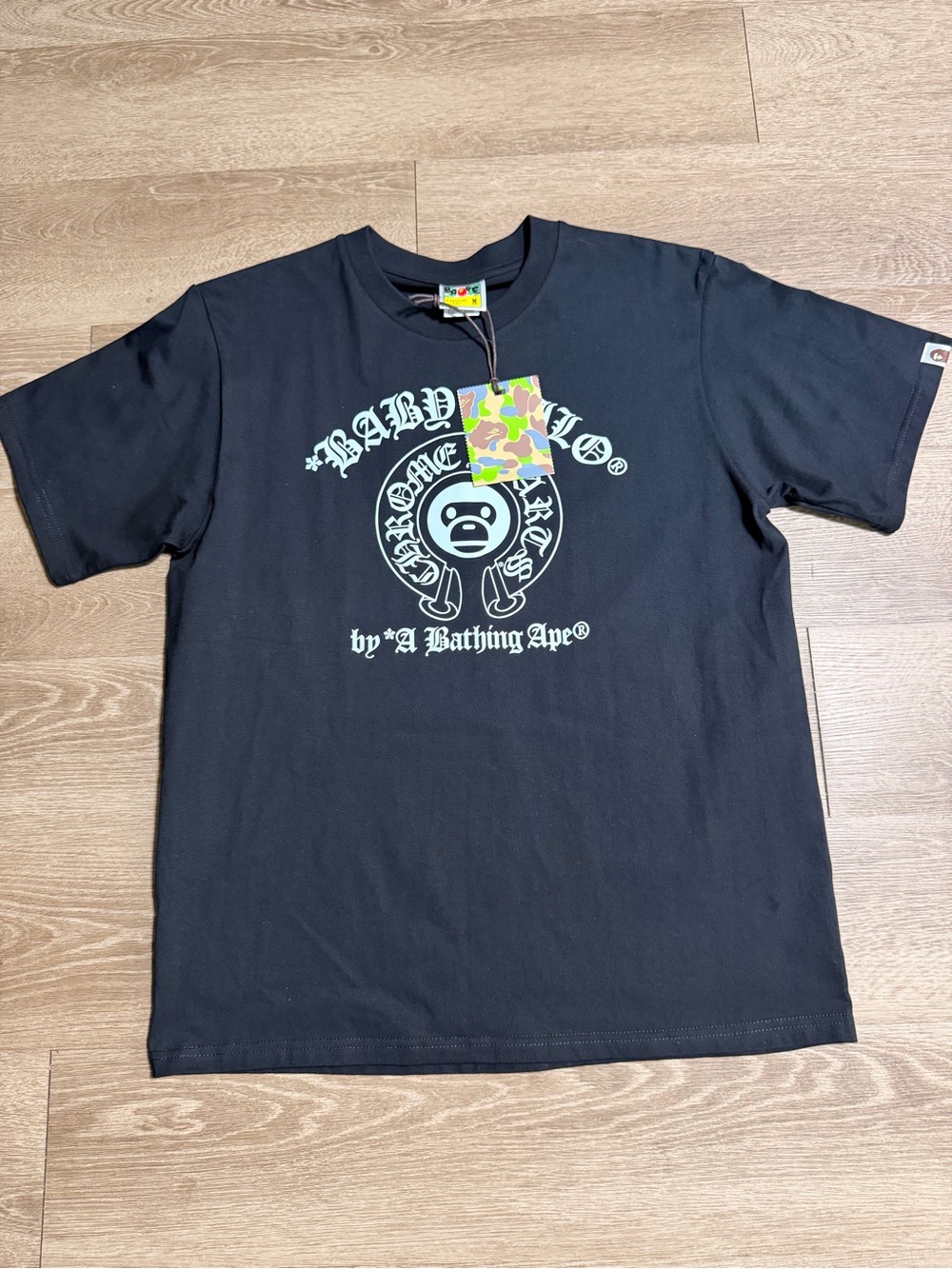 Bape Black Tee & Chrome hearts